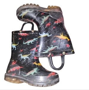 Kids Dinosaur Rain Boots